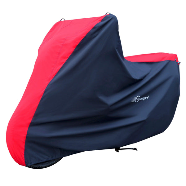 Neodrift Bike Cover for Royal Enfield Hunter 350-#Material_SuperMax (₹2299/-)#Color_Red-Black