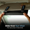 NEODRIFT 'TissueClip' Car Sun Visor Tissue Holder with 100 Pulls | Rectangular Tissue Dispenser | Car Tissue Box Holder | Easy Clip Sun Visor Napkin Holder