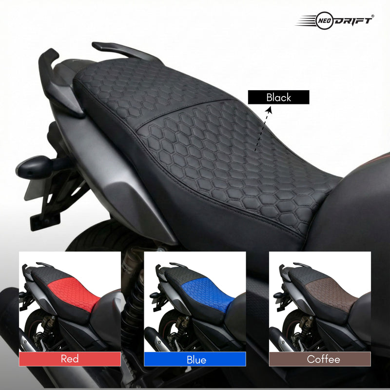 Neodrift Premium Bike Seat Cover - 'Nappa Art Leather' Series | Universal Fit for Single Seats Only