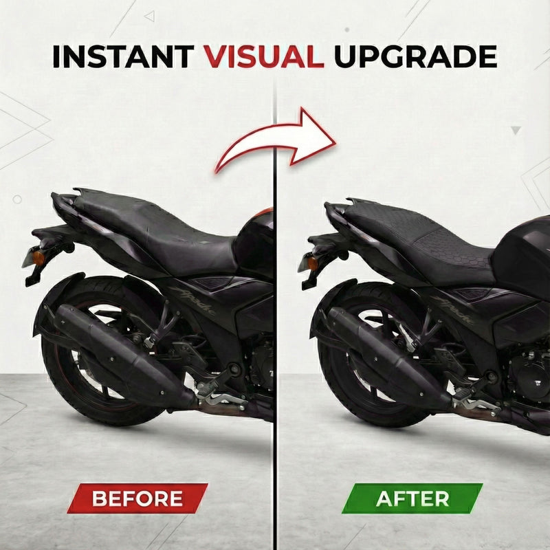 Neodrift Premium Bike Seat Cover - 'Nappa Art Leather' Series | Universal Fit for Single Seats Only