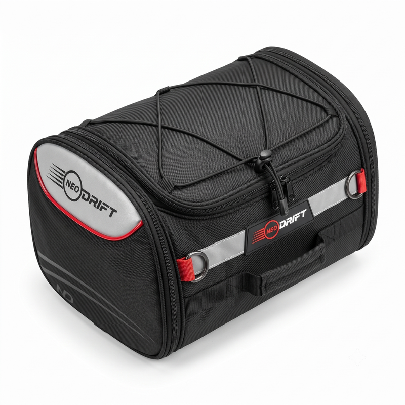 Neodrift 'RideMaster' 35L Tail Bag with Rain Cover for Bike & Scooty