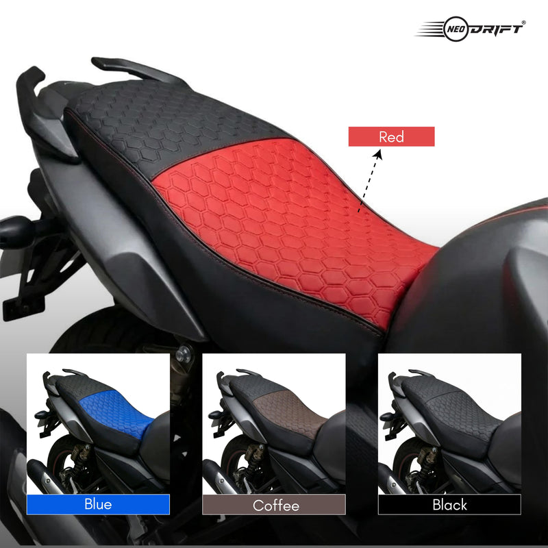 Neodrift Premium Bike Seat Cover - 'Nappa Art Leather' Series | Universal Fit for Single Seats Only