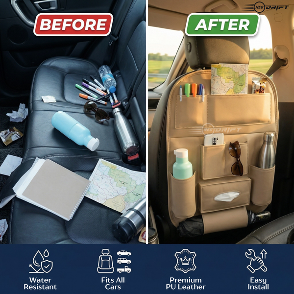 Neodrift Car Seat Organizer-#Model_Seat Master Lite#Color_Beige Lite