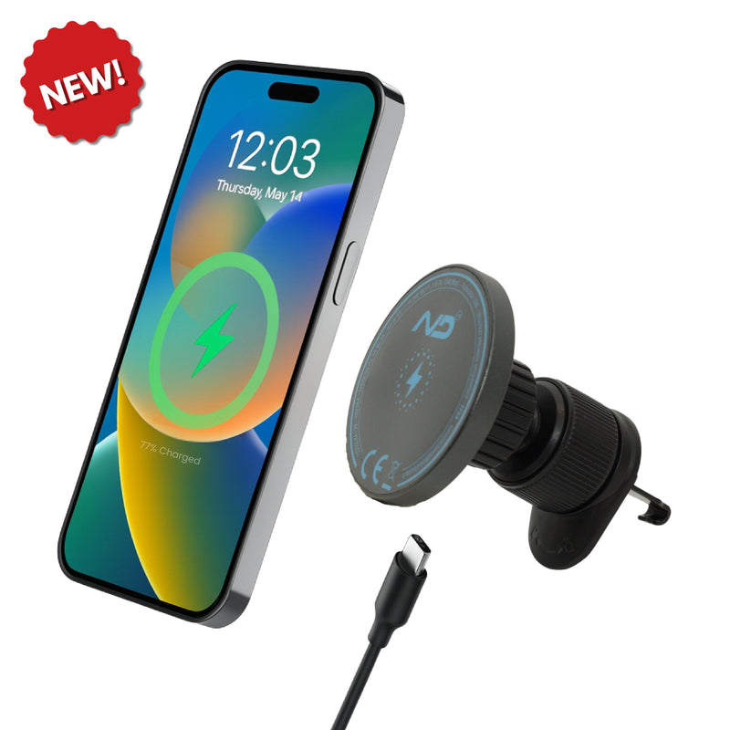 Neodrift 'NeoSnap' Wireless Qi Charger & Magnetic Phone Holder for Car AC Vent