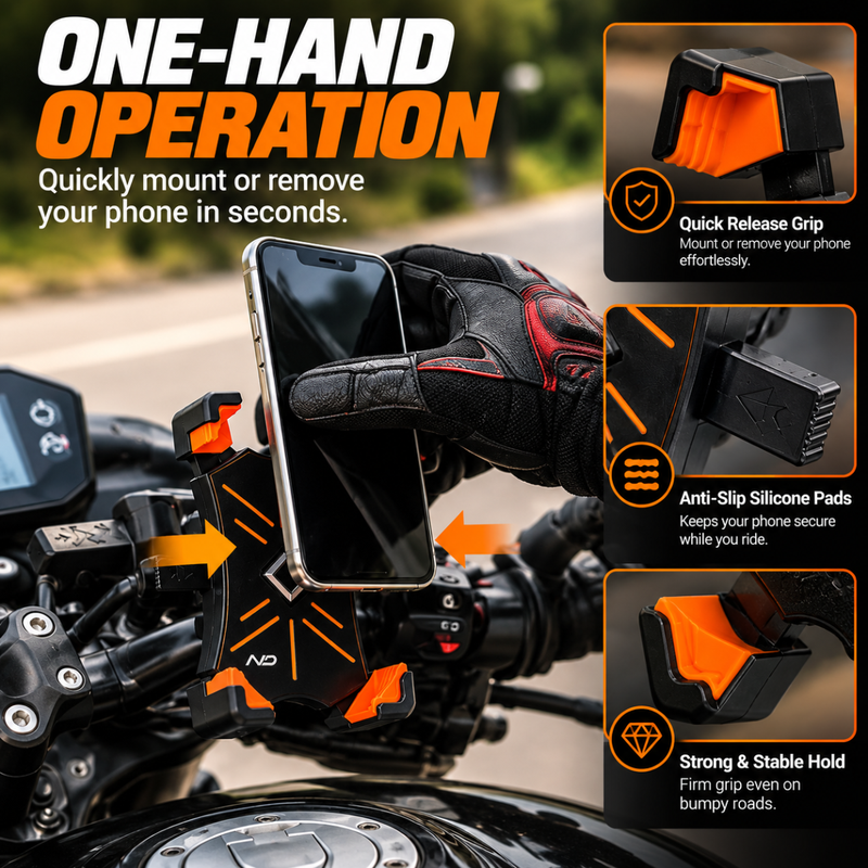 Neodrift Mobile Holder for Bike & Scooty – Secure Phone Mount