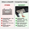 NEODRIFT 'TissueClip' Car Sun Visor Tissue Holder with 100 Pulls | Rectangular Tissue Dispenser | Car Tissue Box Holder | Easy Clip Sun Visor Napkin Holder