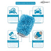 Neodrift 'Shine-Kit' Microfiber Car Wash Mitt & Cloth Combo | 1800 GSM Wash Mitt + 800 GSM Cloth 40x60 cm | Scratch-Free, Super Absorbent, Lint-Free Car Detailing Kit for Car, Bike
