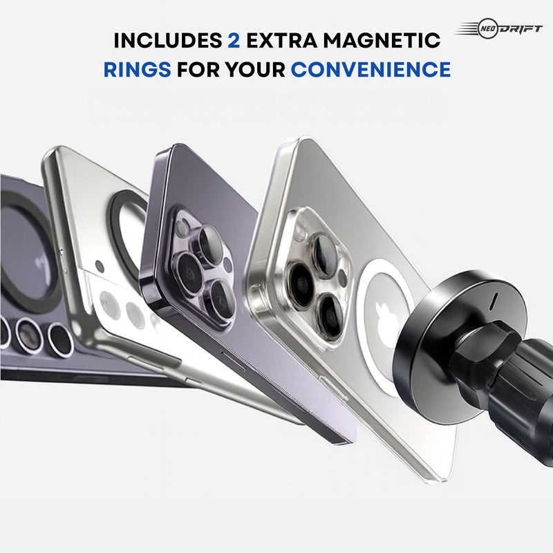 Neodrift 'NeoSnap' Wireless Qi Charger & Magnetic Phone Holder for Car AC Vent