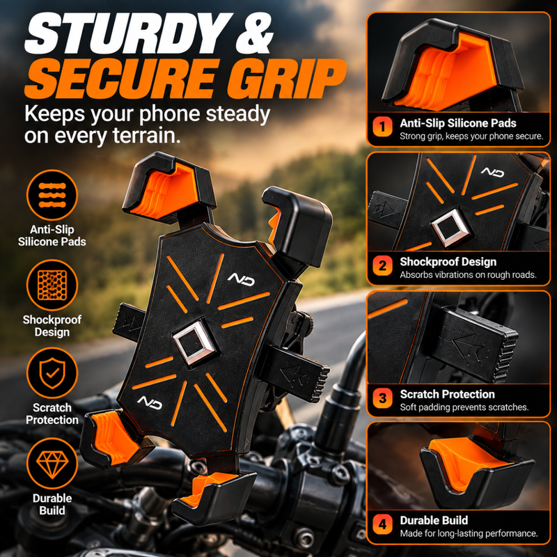 Neodrift Mobile Holder for Bike & Scooty – Secure Phone Mount