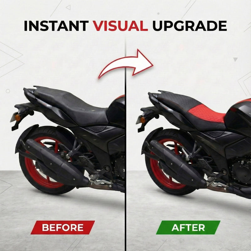 Neodrift Premium Bike Seat Cover - 'Nappa Art Leather' Series | Universal Fit for Single Seats Only