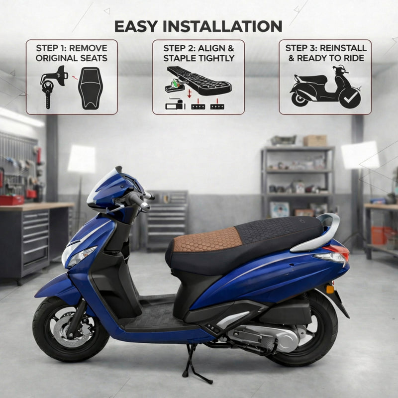 Neodrift Premium Scooty Seat Cover - Bajaj Chetak EV | Easy Fit | Nappa Art Leather