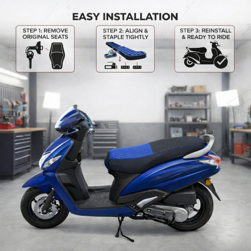 Neodrift Premium Scooty Seat Cover - Hero Xoom | Easy Fit | Nappa Art Leather