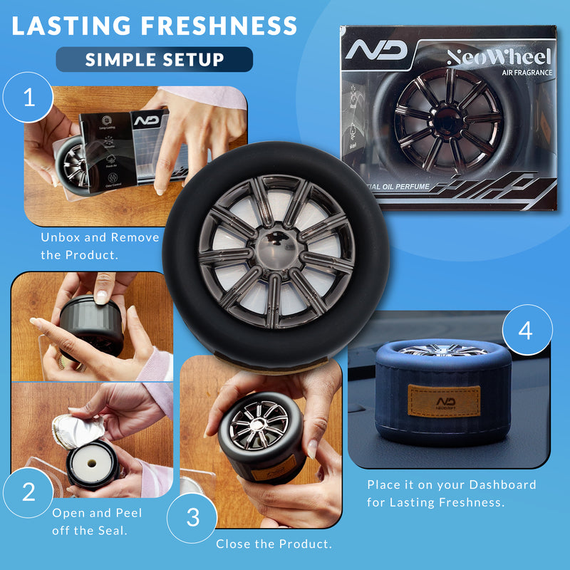 Neodrift Car Air Freshener & Sun Visor Tissue Holder Combo