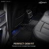 Neodrift 7D Mat PRO Full Black floor mats, full rear-row coverage in a Hyundai Creta