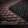 Neodrift 7D Mat PRO Coffee and Black stitched leatherette and honeycomb mesh, Hyundai Creta