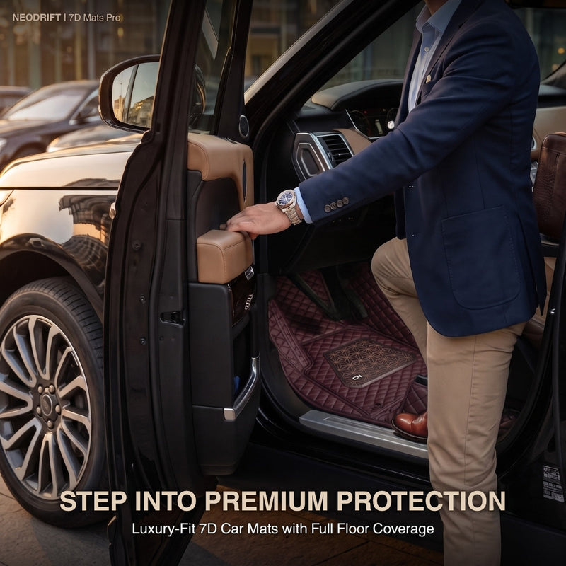 Neodrift 7D Mat PRO Coffee and Black luxury-fit floor mats for Hyundai Creta, full coverage