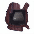 Neodrift 7D Mat PRO Coffee and Black floor mat for Hyundai Creta, top view of the diamond stitch#Color_2.Coffee + Black