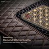 Neodrift 7D Mat PRO Coffee and Beige stitched leatherette and honeycomb mesh, Hyundai Creta