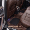 Neodrift 7D Mat PRO Coffee and Beige floor mats, full rear-row coverage in a Hyundai Creta