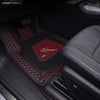 Neodrift 7D Mat PRO Black and Red floor mat fitted in a Hyundai Creta driver footwell