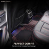 Neodrift 7D Mat PRO Black and Red floor mats, full rear-row coverage in a Hyundai Creta