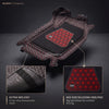 Neodrift 7D Mat PRO Black and Red 4-piece set for Hyundai Creta, velcro and heel pad