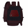 Neodrift 7D Mat PRO Black and Red floor mat for Hyundai Creta, top view of the diamond stitch