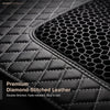 Neodrift 7D Mat PRO Black and Silver stitched leatherette and honeycomb mesh, Hyundai Creta