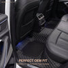 Neodrift 7D Mat PRO Black and Silver floor mats, full rear-row coverage in a Hyundai Creta