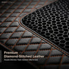 Neodrift 7D Mat PRO Black and Tan stitched leatherette and honeycomb mesh, Hyundai Creta