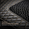 Neodrift 7D Mat PRO Black and Beige stitched leatherette and honeycomb mesh, Hyundai Creta