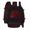 Neodrift 7D Mat PRO Black and Red floor mat for MG Astor, top view of the diamond stitch