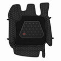 Neodrift 7D Mat PRO Black and Silver floor mat for MG Astor, top view of the diamond stitch#Color_5.Black + Silver