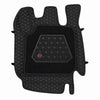 Neodrift 7D Mat PRO Black and Silver floor mat for Tata Harrier, top view of the diamond stitch