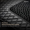 Neodrift 7D Mat PRO Full Black stitched leatherette and honeycomb mesh, Volkswagen Virtus
