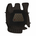 Neodrift 7D Mat PRO Black and Beige floor mat for Volkswagen Virtus, top view of the diamond stitch#Color_7.Black + Beige