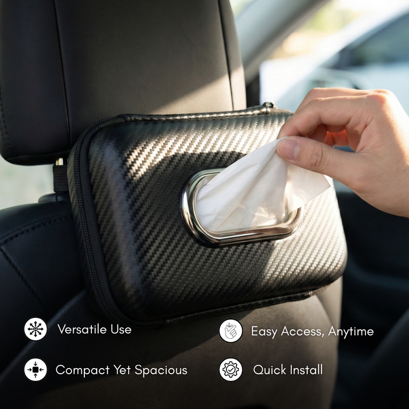 NEODRIFT ‘Tissue Master’ Car Tissue Box Holder with 100 Tissues