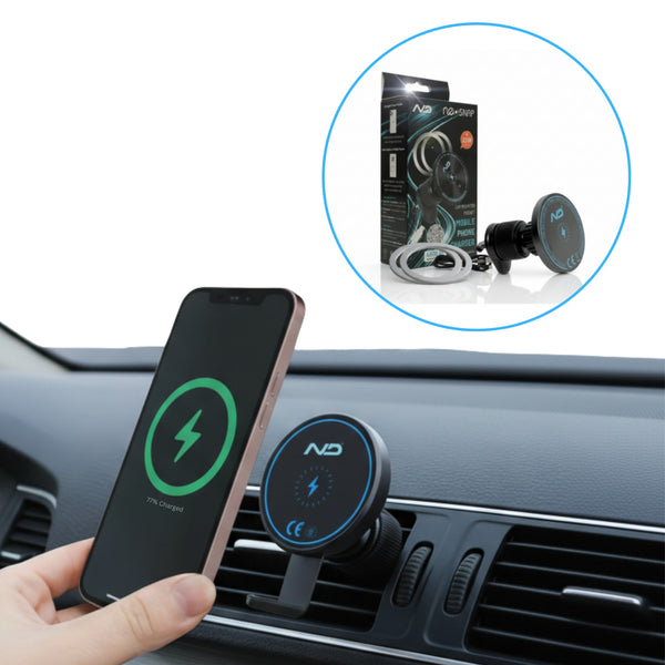 Neodrift 'NeoSnap' Wireless Qi Charger & Magnetic Phone Holder for Car AC Vent
