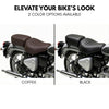 Neodrift Bike Seat Cover for Royal Enfield Classic 350/650 | Anti-Slip & Shock-Absorbing Design | Water-Resistant | Strip Cushioning | Easy Fit | Saka Art Leather