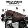Neodrift Bike Seat Cover for Royal Enfield Classic 350/650 | Anti-Slip & Shock-Absorbing Design | Water-Resistant | Strip Cushioning | Easy Fit | Saka Art Leather