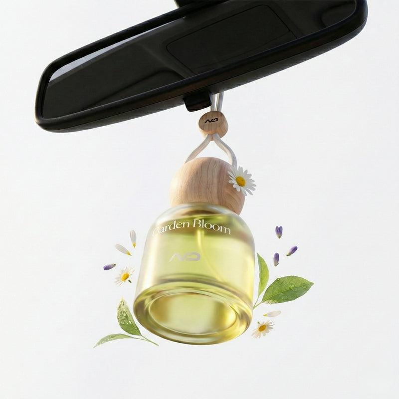 NEODRIFT 'NeoBliss' Car Hanging Diffuser Perfume for Car in Glass Bottle with Wooden Lid and Long-Lasting Scent – 10ml