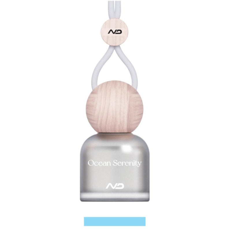 NEODRIFT 'NeoBliss' Car Hanging Diffuser Perfume for Car in Glass Bottle with Wooden Lid and Long-Lasting Scent – 10ml (Pack of 1)