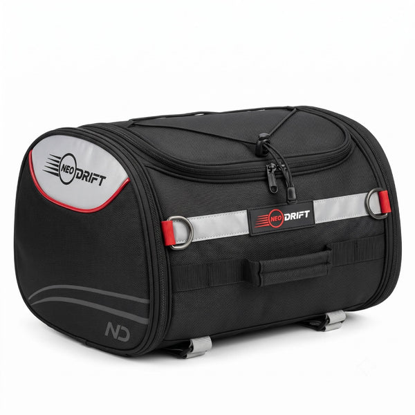Neodrift 'RideMaster' 35L Tail Bag with Rain Cover for Bike & Scooty