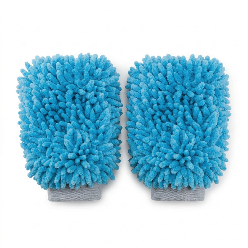 Neodrift 'ShineMitts' 1800 GSM Microfiber Car Wash Mitt - Double-Sided Chenille Cleaning Gloves | Super Absorbent Scratch-Free Car Mitt | Lint-Free Gloves for Interior & Exterior Cleaning