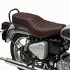 Neodrift Bike Seat Cover for Royal Enfield Hunter 350/650 | Anti-Slip & Shock-Absorbing Design | Water-Resistant | Strip Cushioning | Easy Fit | Saka Art Leather