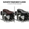 Neodrift Bike Seat Cover For Royal Enfield | Anti-Slip & Shock-Absorbing Design | Water-Resistant | Strip Cushioning | Easy Fit | Saka Art Leather