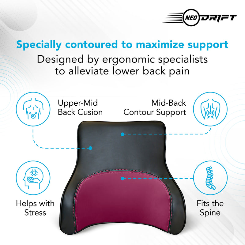 Neodrift® Orthopaedic Back Cushions for Back Support in Car/Office/Home Seat