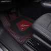 Neodrift 7D Mat PRO Black and Red car floor mat fitted in the driver footwell