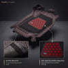 Neodrift 7D Mat PRO Black and Red 4-piece floor mat set with velcro strip and silicone heel pad