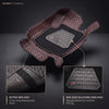 Neodrift 7D Mat PRO Coffee and Black 4-piece floor mat set with velcro strip and silicone heel pad